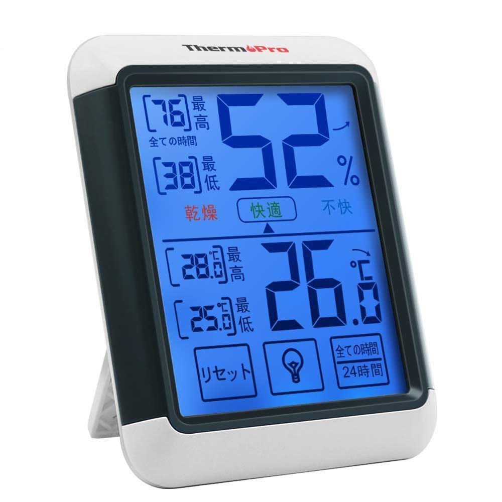 《FOS》日本 ThermoPro TP55 室內 液晶 溫度計 濕度 溫度 觸控顯示器 料理 房間 辦公室 酒窖 熱銷