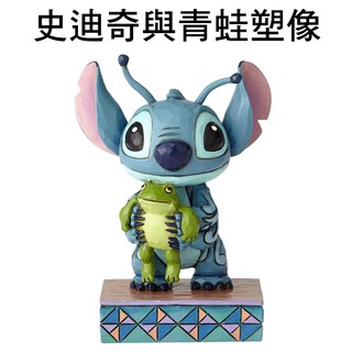 Enesco 史迪奇與青蛙 塑像 公仔 精品雕塑 史迪奇 Stitch 迪士尼 Disney