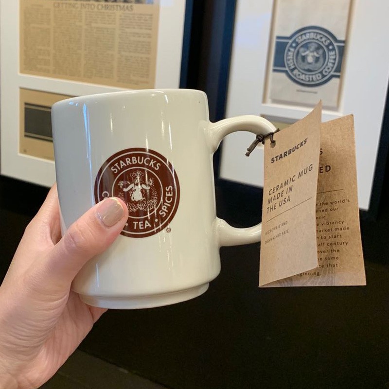 ✿۞❦美國代購直郵星巴克西雅圖派克市場陶瓷馬克杯咖啡隨手杯創意禮物