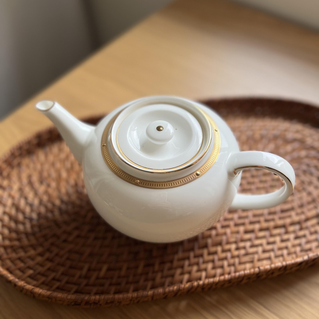日本noritake 骨瓷茶壺(日本皇家御用品牌)