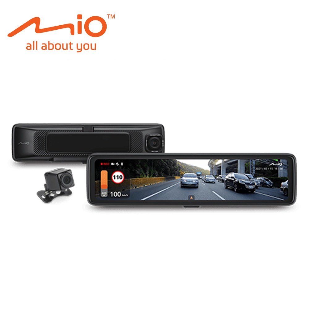 華聲車用影音科技-MiVue™ R850D 星光級 HDR 數位防眩 WIFI GPS 電子後視鏡(可代客安裝)