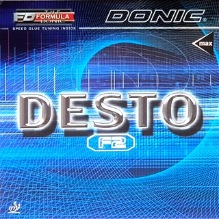*桌球狂*Donic F2 Desto桌球膠皮 (黑/紅/2.0/max/中硬/澀性) 正反手適用