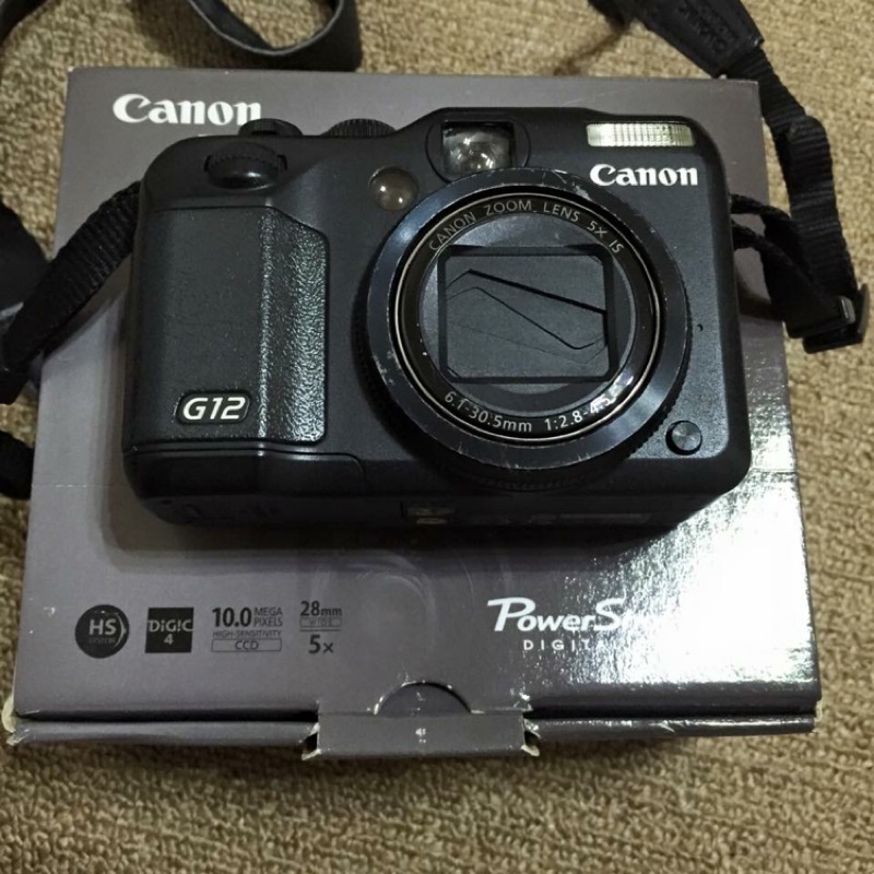 二手 Canon g12類單眼相機 翻轉自拍