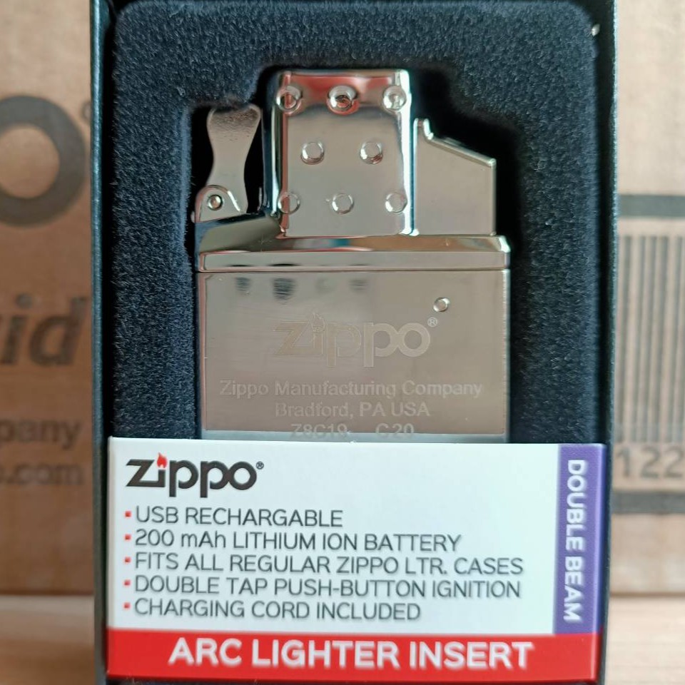 美國zippo 打火機正品電弧內膽機芯usb充電arc Lighter 型號658 蝦皮購物