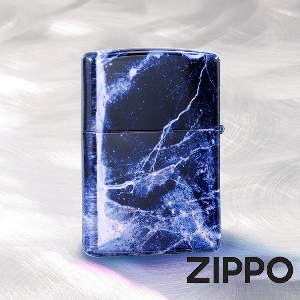 ZIPPO 經典深藍大理石防風打火機 特別設計 現貨 限量 禮物 送禮 客製化 終身保固