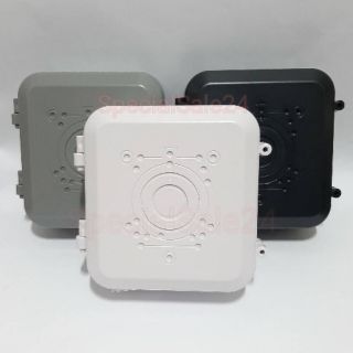 臺灣製造 監控防水盒收線盒 線路收納盒 監視器攝影機弱電工程專用 半球及一般攝影機可用 防水盒 方形 白色黑色灰色