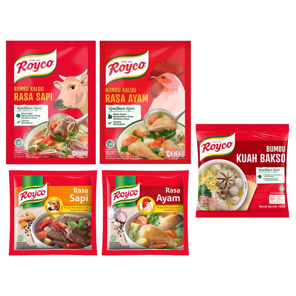 印尼 ROYCO 調味粉 牛肉湯/ 雞湯/ 牛肉丸風味高湯