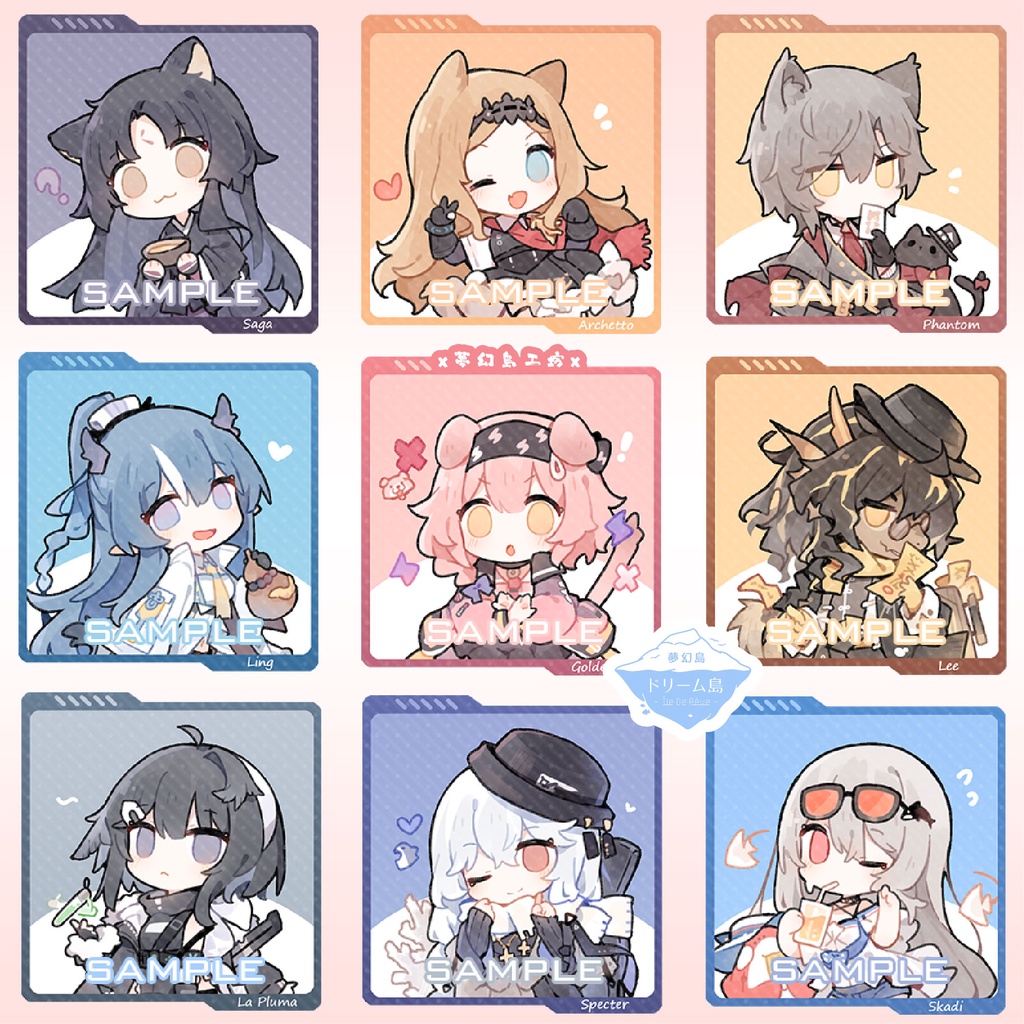 【預購+現貨】明日方舟 Q版 陳 星熊 紅 艾雅法拉 拉普蘭德 能天使 莫斯提馬 徽章 吊飾 夾子 MP-01-qb