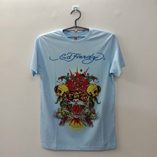 Ed Hardy 全鑽 虎頭 上衣 棉 T T 恤