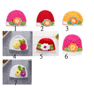 現貨(V0001)~冬天保暖花朵帽毛線帽子 手工攝影帽 (共七款)