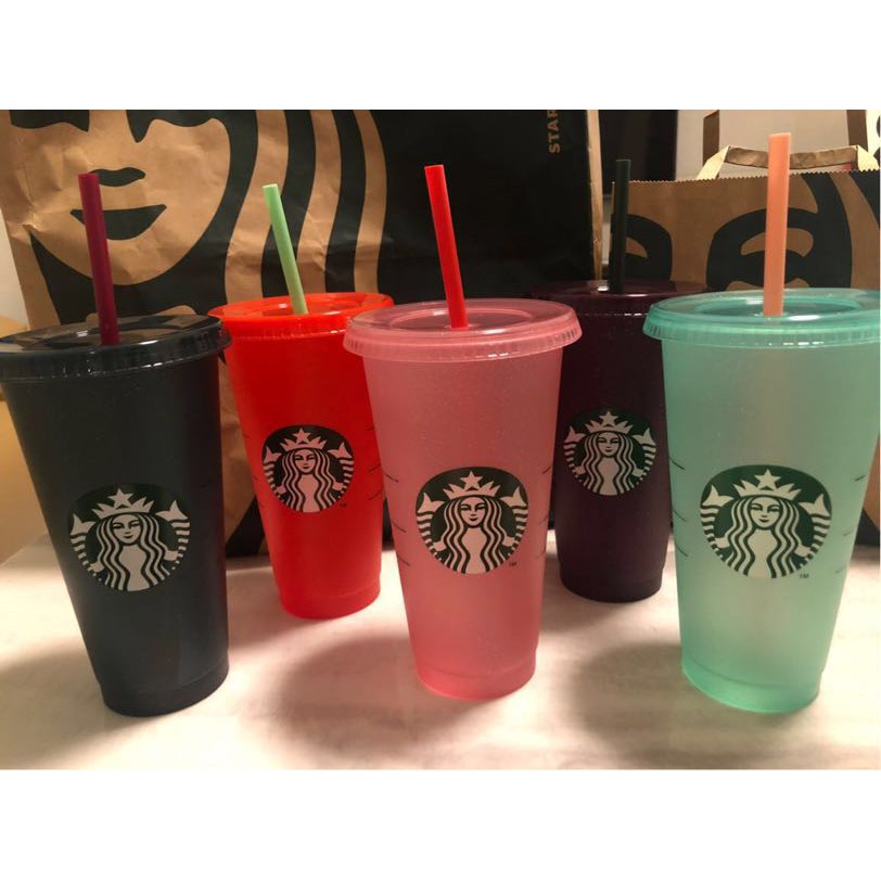 星巴克閃閃togo隨行杯組祝福冷變togo冷水杯星巴克彩花冷變togo冷水杯環保杯星巴克吸管杯拆賣 蝦皮購物