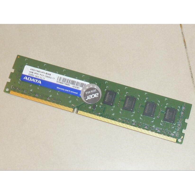 華碩拆機 AS 威剛 DDR3 1600 PC3 12800 4G 4GB0 單面顆粒  雙面顆粒 終身保固