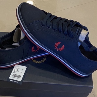 Fred Perry 全新正品 現貨不用等 B7259 KINGSTON 帆布鞋 休閒鞋 UK5 USA6 深藍色