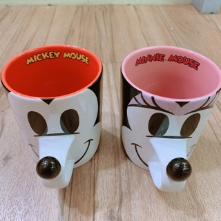 ［翹鬍子］日本 迪士尼樂園 限定 米奇 米妮 立體鼻子款 杯 茶杯 水杯 馬克杯