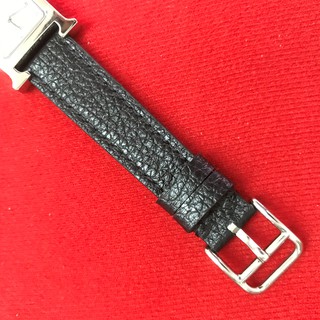 手工錶帶訂製 愛馬仕 Hermes 代用 錶帶訂做 黑色 牛皮 荔枝紋 16mm