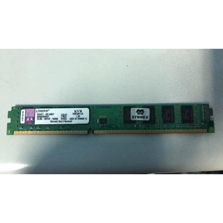 桌機記憶體 金士頓KINGSTON DDR3 1600 4G雙面/單面 窄版