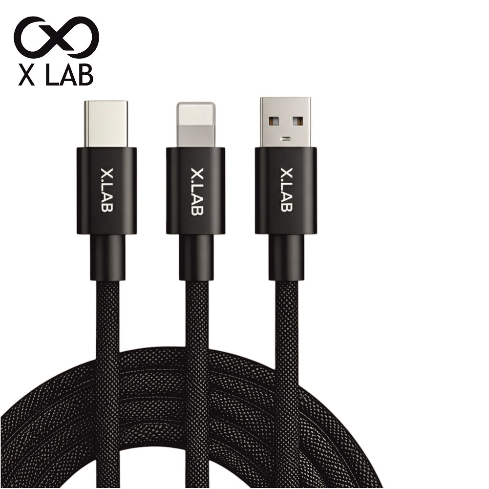 【蝦皮直營】X.LAB 充電傳輸編織線 Type C 快充 USB A 蘋果 iPhone 安卓 充電線 快充線 現貨