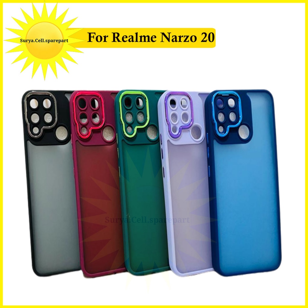 案例高級混合鉻 Realme Note 50 Narzo 20 Narzo 30a Realme 5 5i 5s