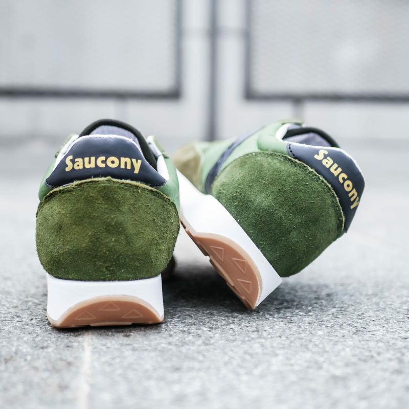Saucony爵士復古綠男女鞋