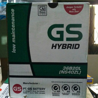 汽車電池電池 GS ASTRA TYPE GS HYBRID 36B20L NS40ZL 12V 35AH 原裝