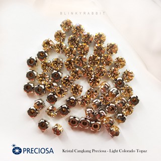 Preciosa SSC 28 淺色科羅拉多黃玉貝殼水晶