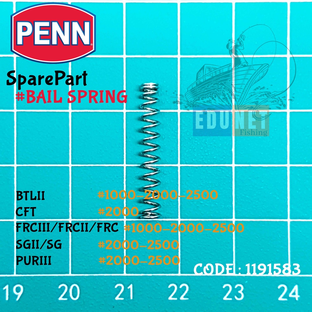 部分 PENN BAIL 彈簧戰 II 1000-2000 代碼 1191583 原廠備件