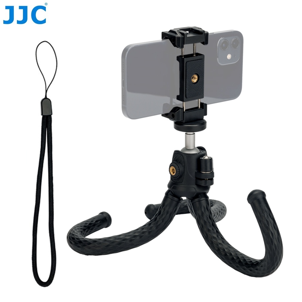 JJC 多功能八爪魚三腳架 2合1相機手機通用手柄 Vlog拍攝 現場直播 手機電影製作迷你三腳架