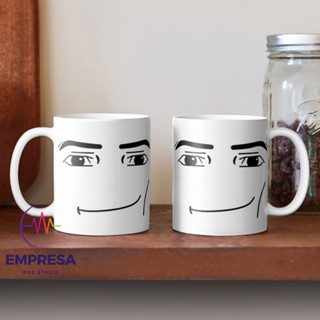 有趣的 Roblox Man Face 2 面印刷陶瓷咖啡茶禮品杯