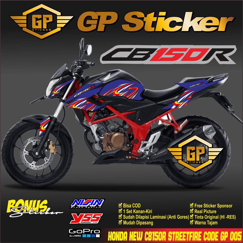 條紋 CB150R CB 150r 全新 2018 2019 變體貼紙貼紙貼紙美學電機清單條紋變化極簡賽車圖案 GP 0