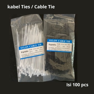 Cable Tis 電纜紮帶電纜紮帶夾 2x100mm 100pcs KTS