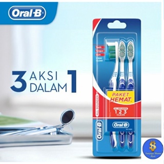 ORAL B Oral-b 牙刷軟/中口 B 3 件裝牙刷