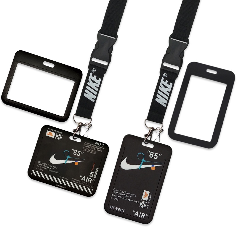 Nk 手機殼掛繩 水平和垂直ID證夾保護殼 頸帶 塑料卡保護器 用於徽章盒 鑰匙扣 吊帶