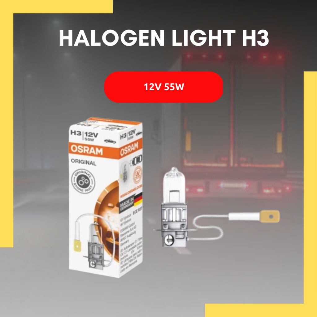鹵素燈泡 H3 12V 55W 歐司朗 SUPER BRIGHT