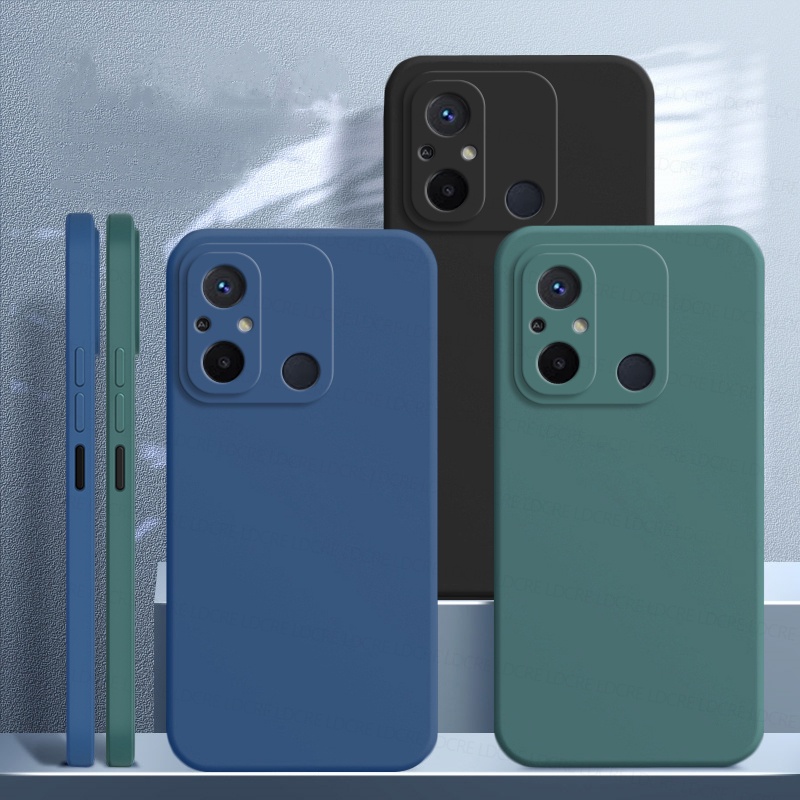 適用於小米 Redmi 12C 手機殼小米 Redmi 9C 10C 12C 手機殼防震原裝 TPU 液態矽膠保護手機後