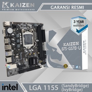 主機板 KAIZEN B75 M.2 NVME LGA 1155 DDR3 B75 官方保修 3 年