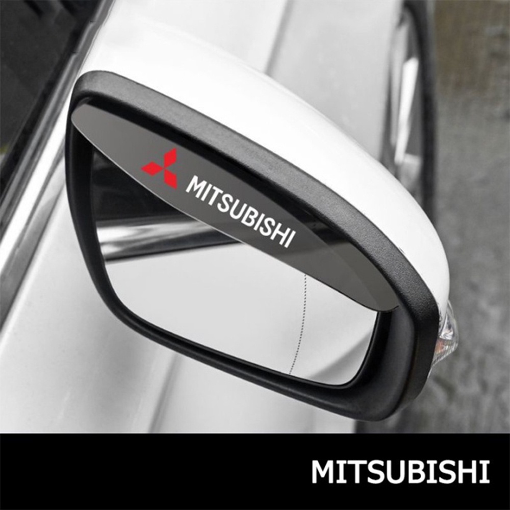 2 件裝汽車後視鏡雨眉自動後視側雨罩後視鏡遮陽罩適用於三菱本田 Tyota 馬自達日產