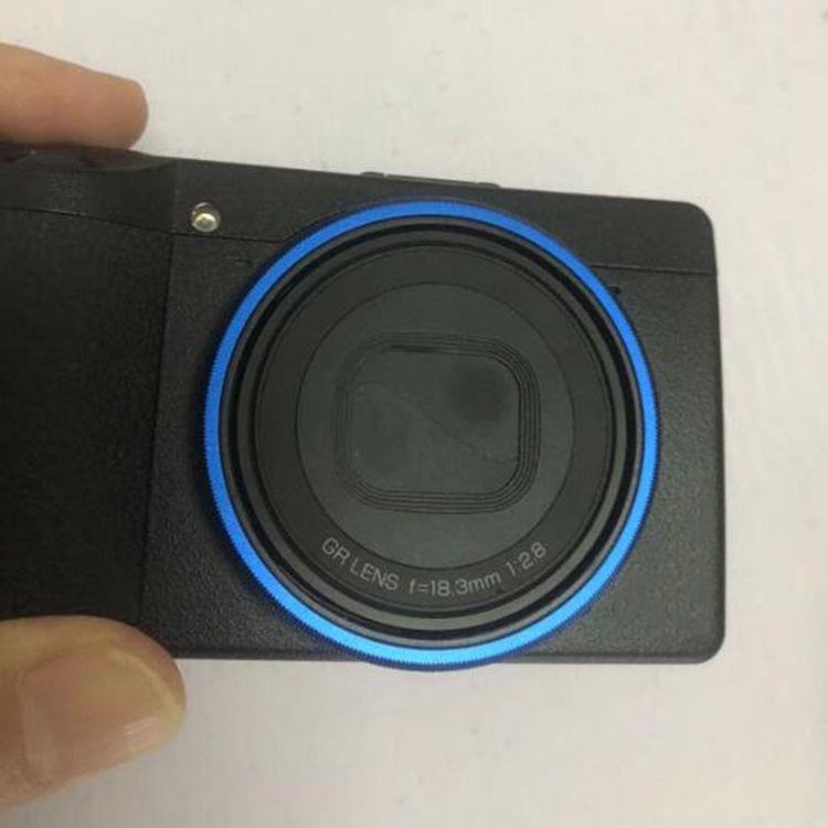 適用於 RICOH GR2 GR3 的原裝銀綠色藍色鏡頭環維修零件
