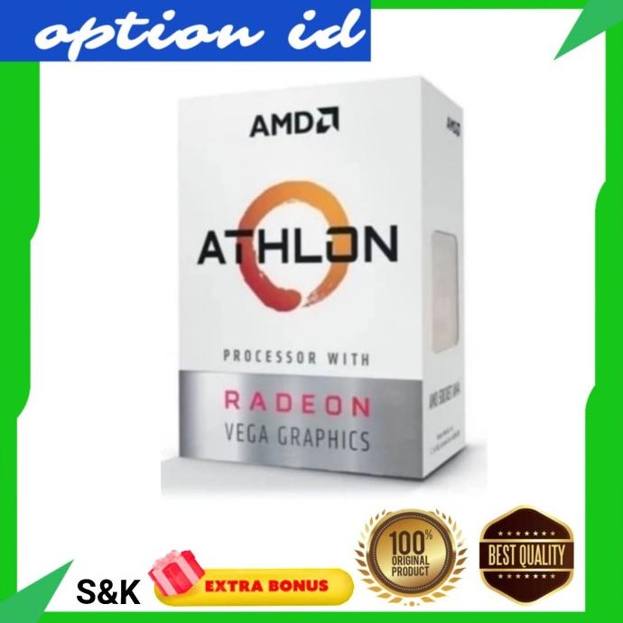 處理器 Amd Athlon 3000G 盒子 3.5 Ghz Am4 2 核