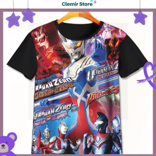 ULTRAMAN 奧特曼零系列兒童 T 恤適合 1-12 歲的 Sublime 3D 列印衣服奧特曼零收藏 Clemir