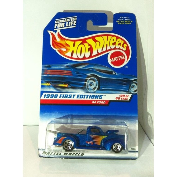 MATTEL Hot Wheels 1998 年第一版 40 福特藍色馬來西亞美泰 1998