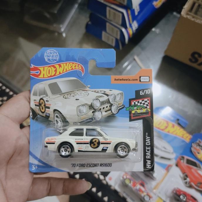 Putih Hot Wheels 70 福特 Escort RS1600 短卡比賽日白色