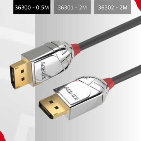 Lindy 公對公 Displayport 電纜 Dp 1.4 Hdr 8K 60 4K 144 Cromo