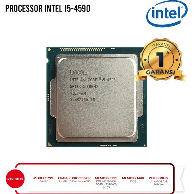 英特爾 處理器 Intel Corea I5 4590 插槽 1150 托盤