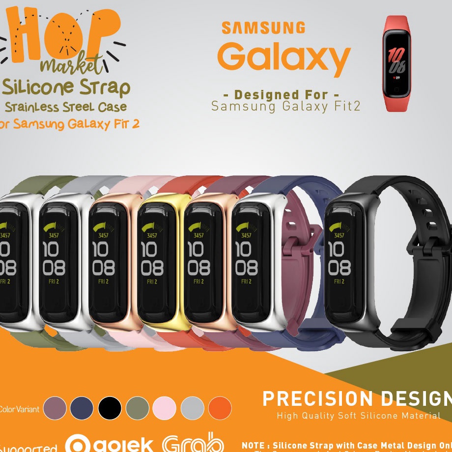 SAMSUNG 全新 MIJOBS CS 平孔矽膠錶帶適用於三星 Galaxy Fit2 腕帶透氣錶帶