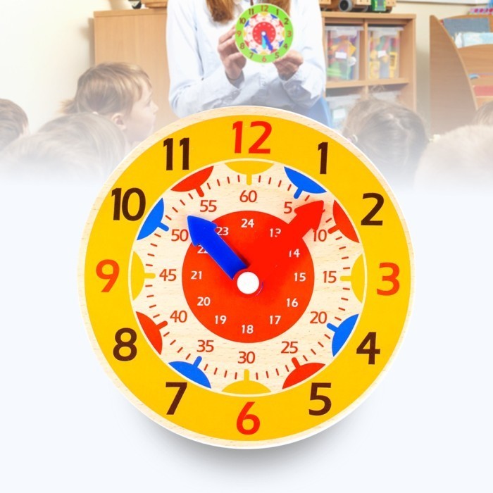 公仔批發兒童益智玩具掛鐘學習時鐘秒分鐘學習時鐘