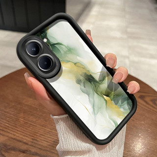 外殼 HP Realme C33 手機殼柔軟全新 HP 手機圖案外殼光環漸變夏季簡約絲帶軟殼矽膠保護殼
