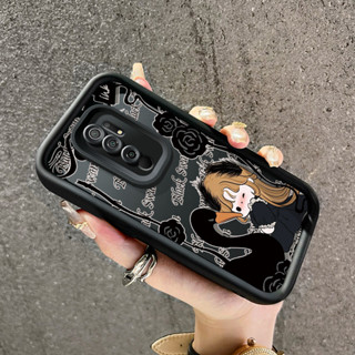Xiaomi Redmi 9 Redmi 9 Prime POCO M2 手機殼可愛女孩圖案 HP 鏡頭相機軟殼一對最可