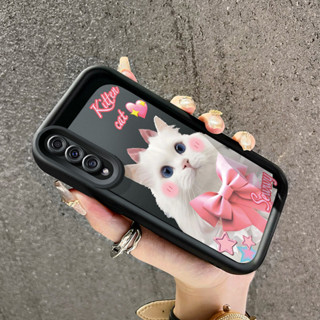 SAMSUNG HP 三星 Galaxy A50 A50s A30s 手機殼可愛貓咪圖案手機殼框架矽膠外殼軟殼防摔保護軟