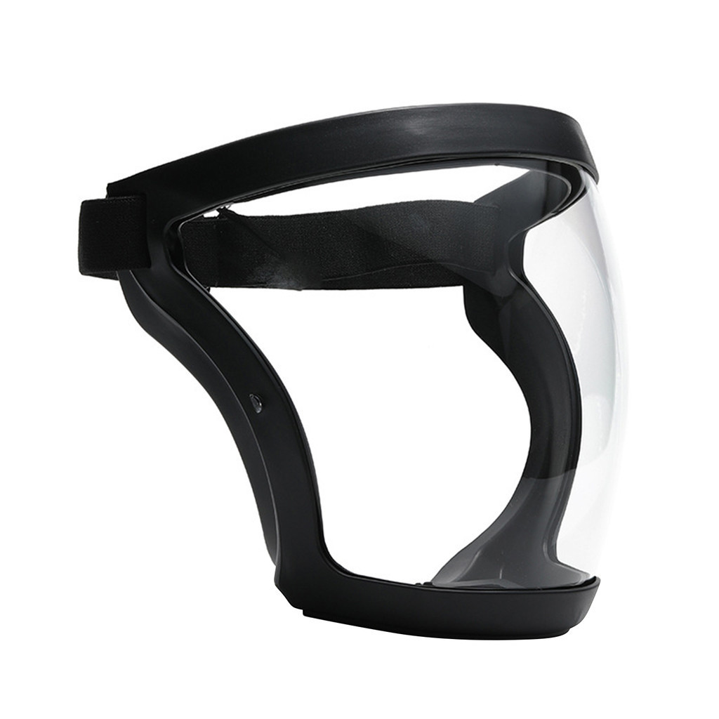 Lokal 全面罩透明防護面罩防霧防水防風透氣安全面罩內置防 PM2.5 過濾器用於工作清潔騎行