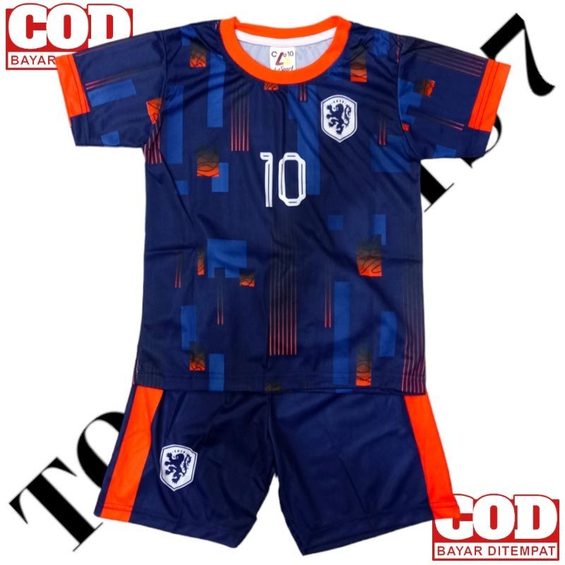 全新全印全新全印荷蘭國家隊兒童足球球衣套裝最新荷蘭國家隊兒童 MEMPHIS 10